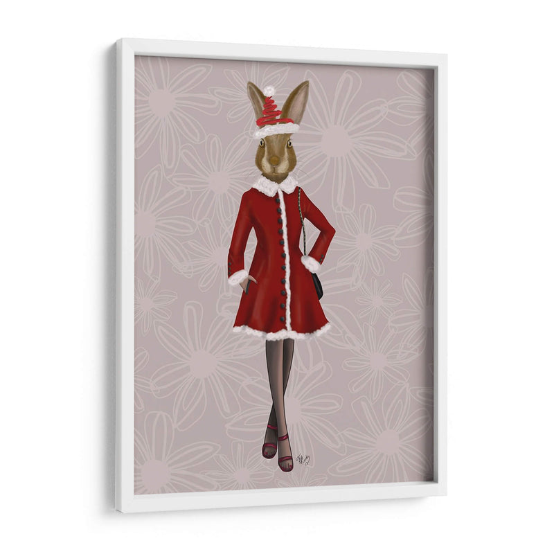 Conejito De Moda De Navidad De Navidad - Fab Funky | Cuadro decorativo de Canvas Lab