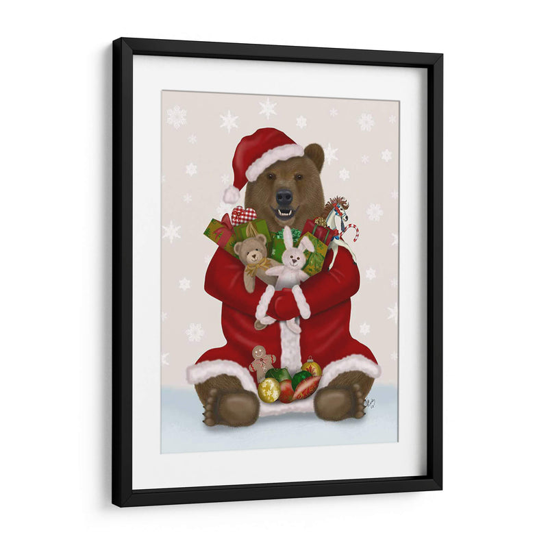 Navidad Navidad Presente Oso Abrazo - Fab Funky | Cuadro decorativo de Canvas Lab