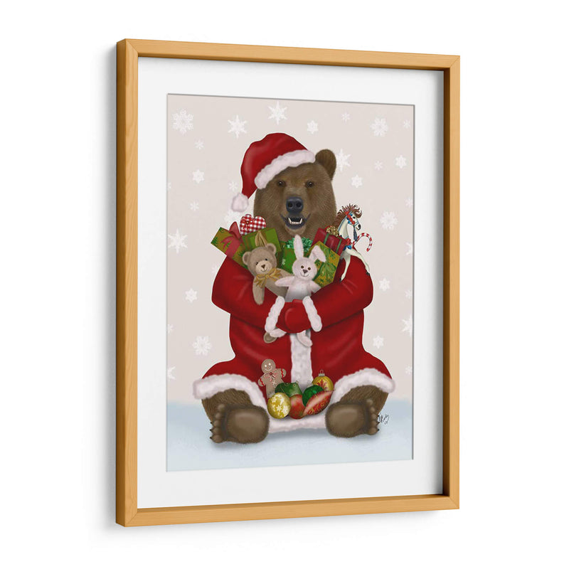 Navidad Navidad Presente Oso Abrazo - Fab Funky | Cuadro decorativo de Canvas Lab