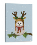 Navidad Mullido Búho Y Astas - Fab Funky | Cuadro decorativo de Canvas Lab