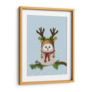 Navidad Mullido Búho Y Astas - Fab Funky | Cuadro decorativo de Canvas Lab