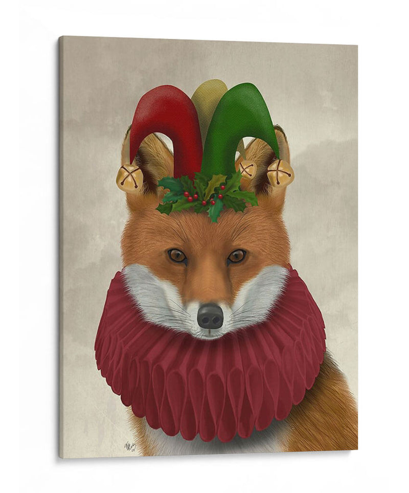 Navidad Foxy Christmas Fool - Fab Funky | Cuadro decorativo de Canvas Lab