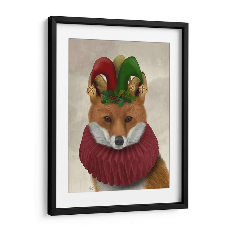 Navidad Foxy Christmas Fool - Fab Funky | Cuadro decorativo de Canvas Lab