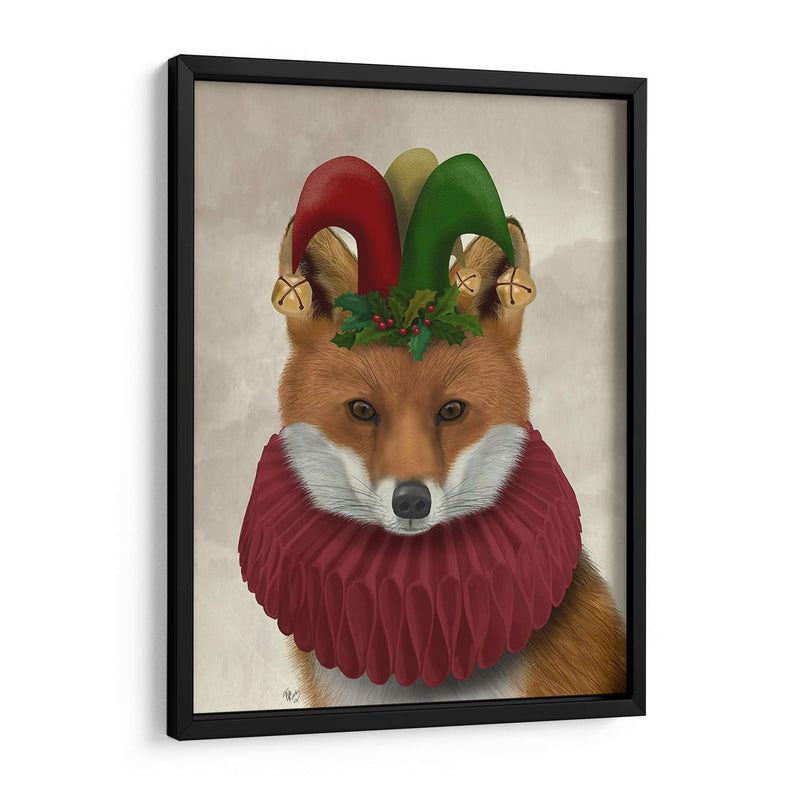 Navidad Foxy Christmas Fool - Fab Funky | Cuadro decorativo de Canvas Lab