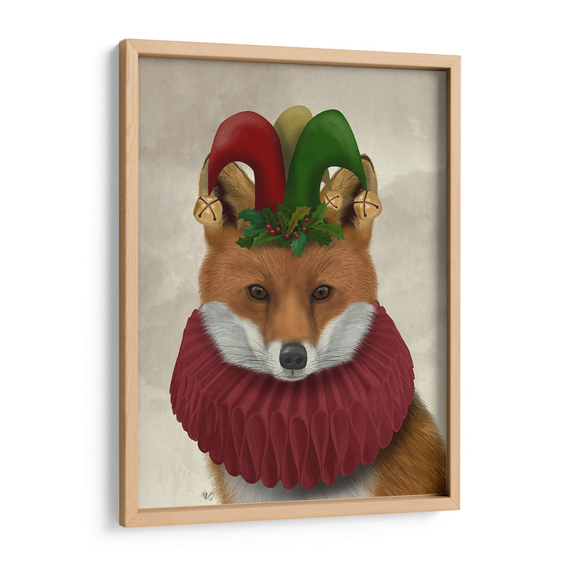 Navidad Foxy Christmas Fool - Fab Funky | Cuadro decorativo de Canvas Lab