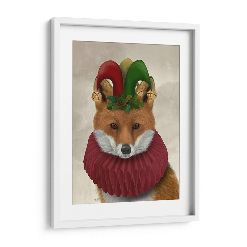 Navidad Foxy Christmas Fool - Fab Funky | Cuadro decorativo de Canvas Lab