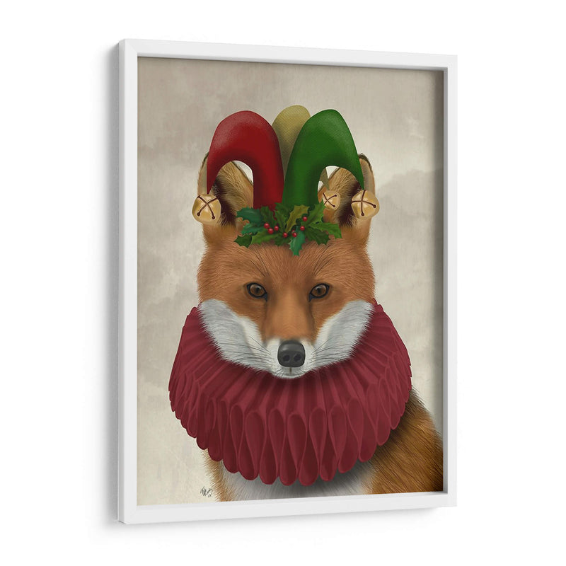 Navidad Foxy Christmas Fool - Fab Funky | Cuadro decorativo de Canvas Lab