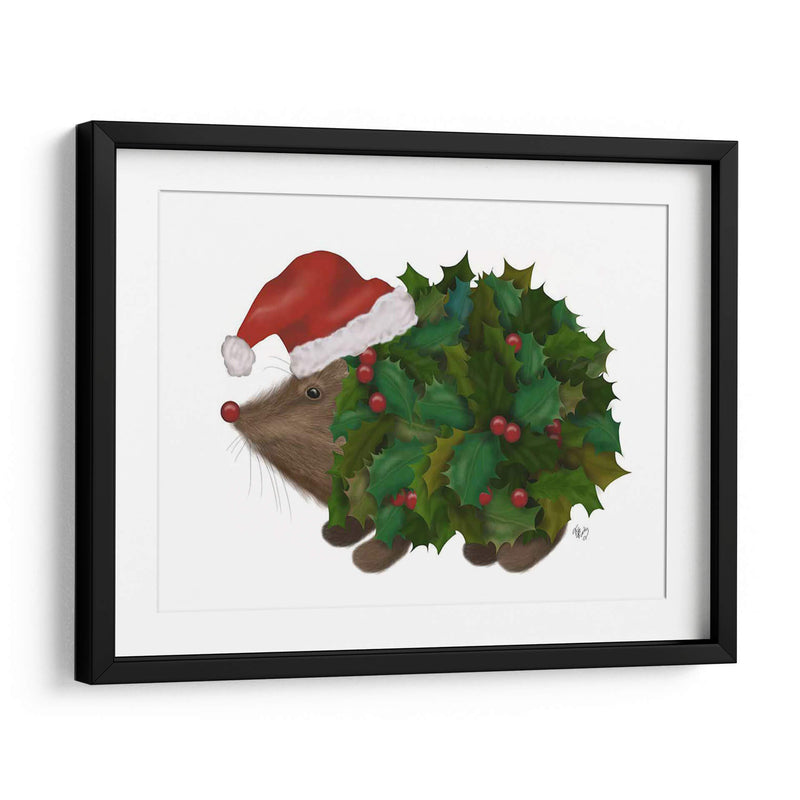 Navidad Holly Hedgehog - Fab Funky | Cuadro decorativo de Canvas Lab