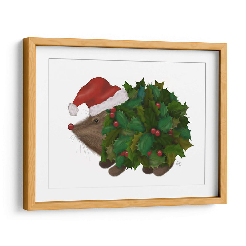 Navidad Holly Hedgehog - Fab Funky | Cuadro decorativo de Canvas Lab