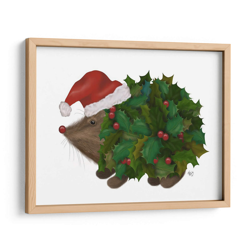 Navidad Holly Hedgehog - Fab Funky | Cuadro decorativo de Canvas Lab