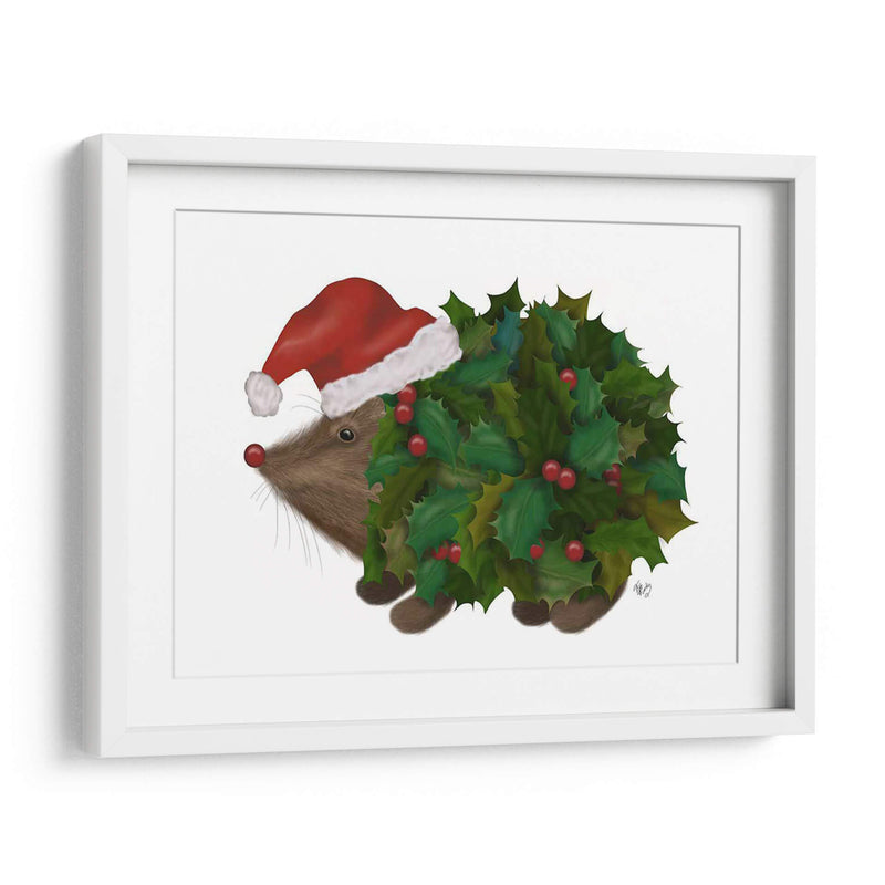 Navidad Holly Hedgehog - Fab Funky | Cuadro decorativo de Canvas Lab