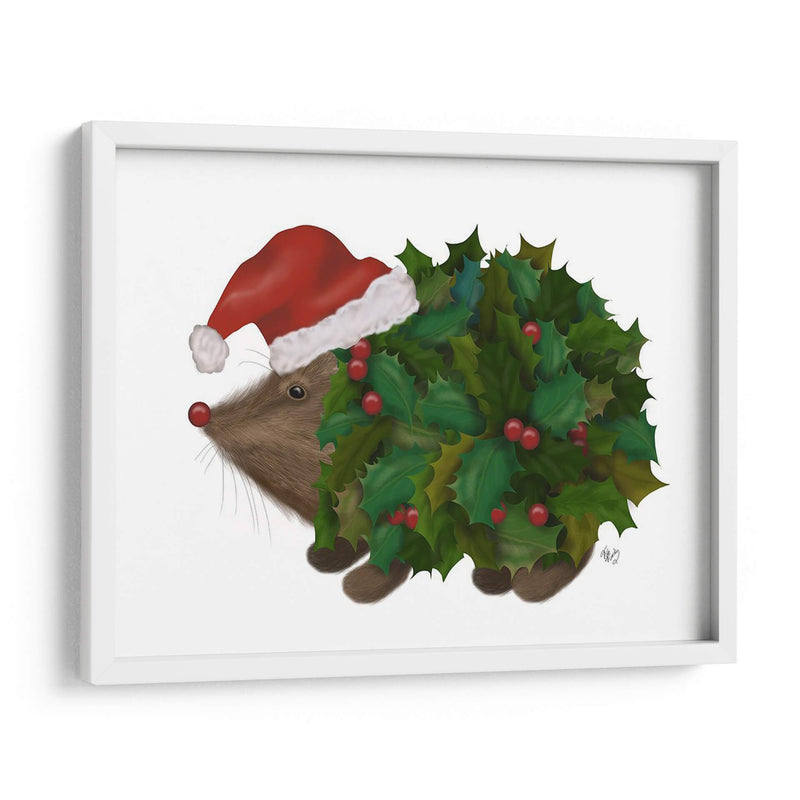 Navidad Holly Hedgehog - Fab Funky | Cuadro decorativo de Canvas Lab