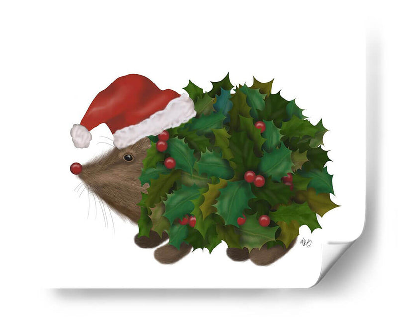 Navidad Holly Hedgehog - Fab Funky | Cuadro decorativo de Canvas Lab