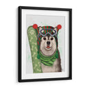 Snowboard Husky De Navidad - Fab Funky | Cuadro decorativo de Canvas Lab