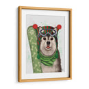 Snowboard Husky De Navidad - Fab Funky | Cuadro decorativo de Canvas Lab