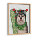 Snowboard Husky De Navidad - Fab Funky | Cuadro decorativo de Canvas Lab