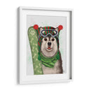 Snowboard Husky De Navidad - Fab Funky | Cuadro decorativo de Canvas Lab