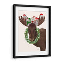 Christmas Moose Y Búhos De Navidad - Fab Funky | Cuadro decorativo de Canvas Lab