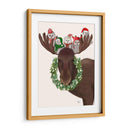 Christmas Moose Y Búhos De Navidad - Fab Funky | Cuadro decorativo de Canvas Lab