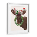 Christmas Moose Y Búhos De Navidad - Fab Funky | Cuadro decorativo de Canvas Lab