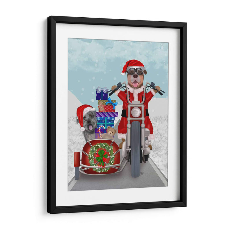 Christmas Mutts Christmas Chopper - Fab Funky | Cuadro decorativo de Canvas Lab