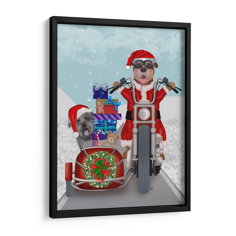 Christmas Mutts Christmas Chopper - Fab Funky | Cuadro decorativo de Canvas Lab