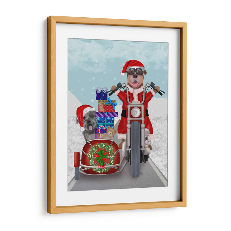 Christmas Mutts Christmas Chopper - Fab Funky | Cuadro decorativo de Canvas Lab