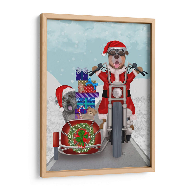 Christmas Mutts Christmas Chopper - Fab Funky | Cuadro decorativo de Canvas Lab