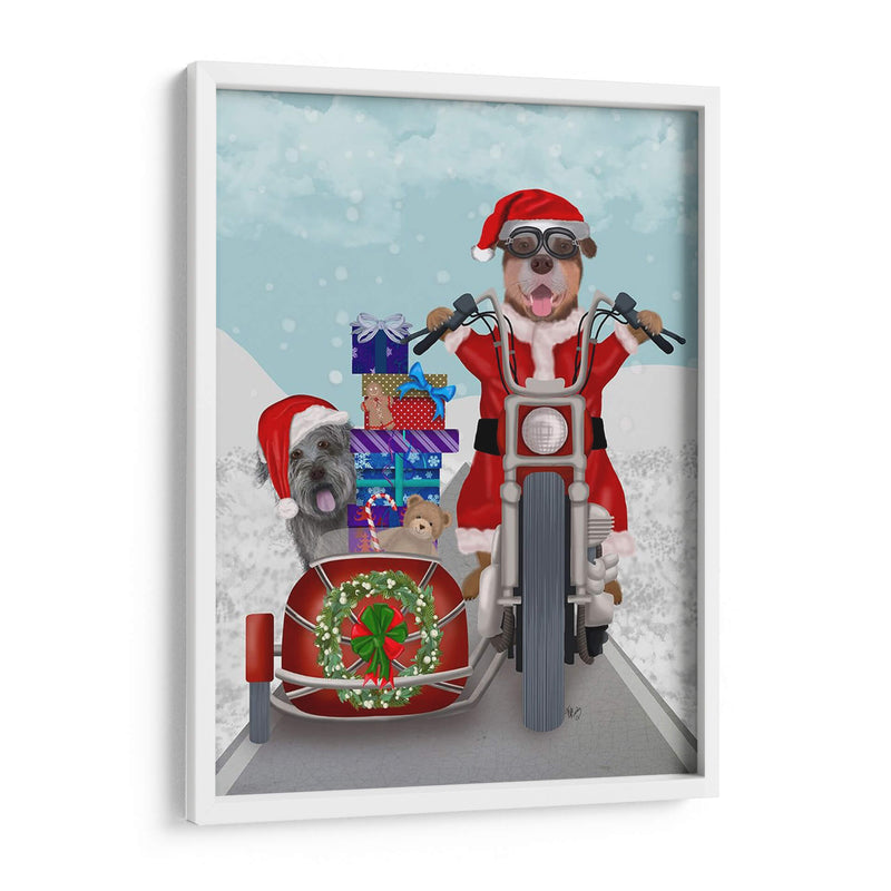 Christmas Mutts Christmas Chopper - Fab Funky | Cuadro decorativo de Canvas Lab