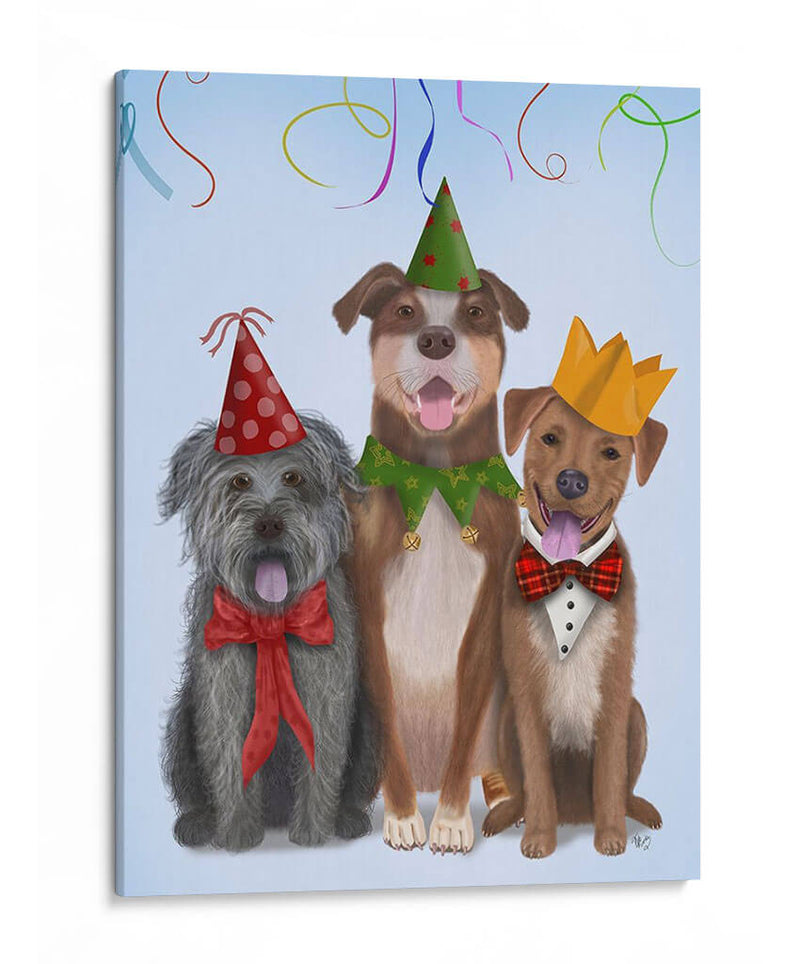 Mutts De Fiesta De Navidad - Fab Funky | Cuadro decorativo de Canvas Lab