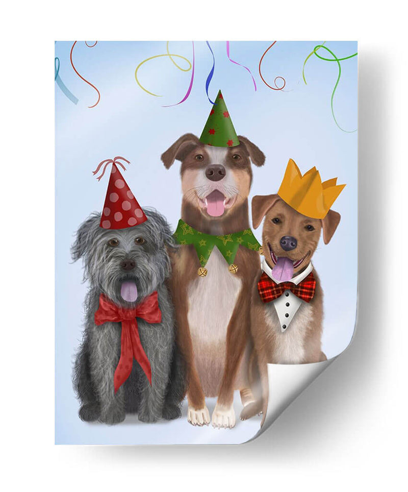 Mutts De Fiesta De Navidad - Fab Funky | Cuadro decorativo de Canvas Lab