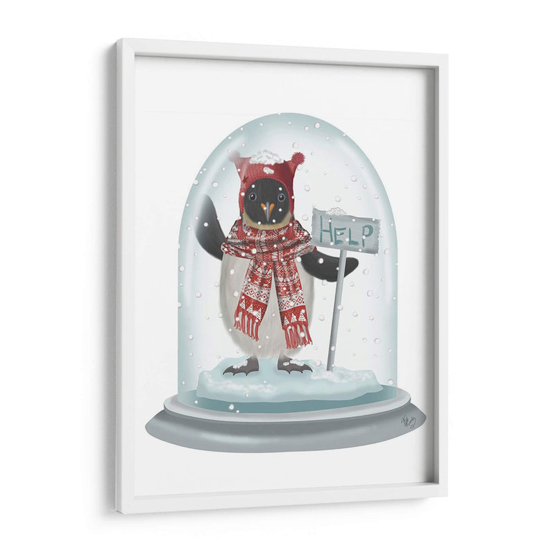 Navidad Pingüino Nieve Globo - Fab Funky | Cuadro decorativo de Canvas Lab