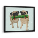 Navidad Pug Pair Y Galleta - Fab Funky | Cuadro decorativo de Canvas Lab