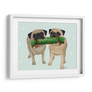 Navidad Pug Pair Y Galleta - Fab Funky | Cuadro decorativo de Canvas Lab