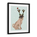 Pójete De Navidad Con Astas Y Robin - Fab Funky | Cuadro decorativo de Canvas Lab