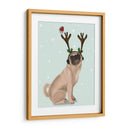 Pójete De Navidad Con Astas Y Robin - Fab Funky | Cuadro decorativo de Canvas Lab