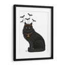 Halloween Gato Negro Y Murciélagos - Fab Funky | Cuadro decorativo de Canvas Lab