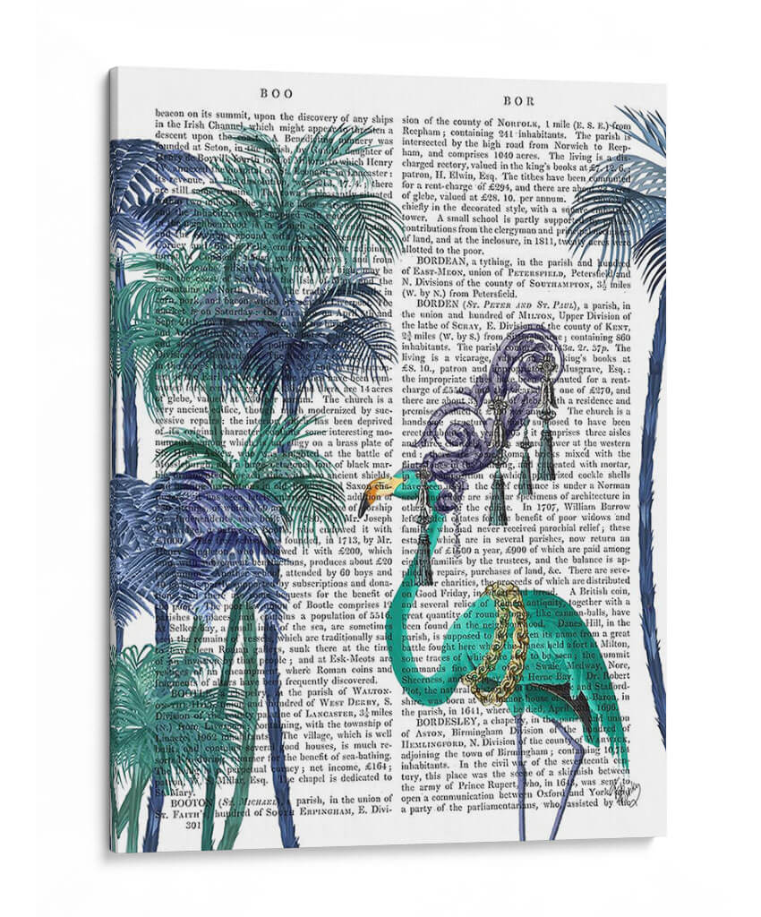 Palmeras Verdes De Flamenco - Fab Funky | Cuadro decorativo de Canvas Lab