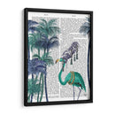 Palmeras Verdes De Flamenco - Fab Funky | Cuadro decorativo de Canvas Lab