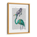 Retrato De Flamenco Verde - Fab Funky | Cuadro decorativo de Canvas Lab