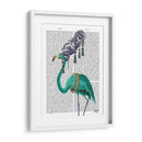 Retrato De Flamenco Verde - Fab Funky | Cuadro decorativo de Canvas Lab