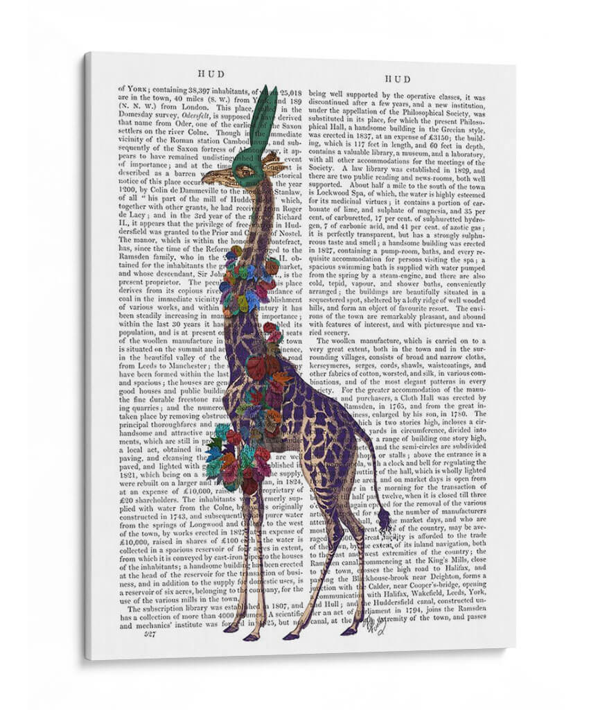 Máscara De Conejito De La Jirafa, Llena - Fab Funky | Cuadro decorativo de Canvas Lab