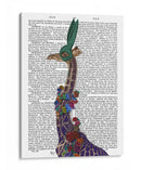 Máscara De Conejito De Jirafa, Retrato - Fab Funky | Cuadro decorativo de Canvas Lab