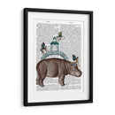 Hippo Y Puente Mono - Fab Funky | Cuadro decorativo de Canvas Lab