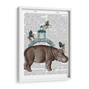Hippo Y Puente Mono - Fab Funky | Cuadro decorativo de Canvas Lab