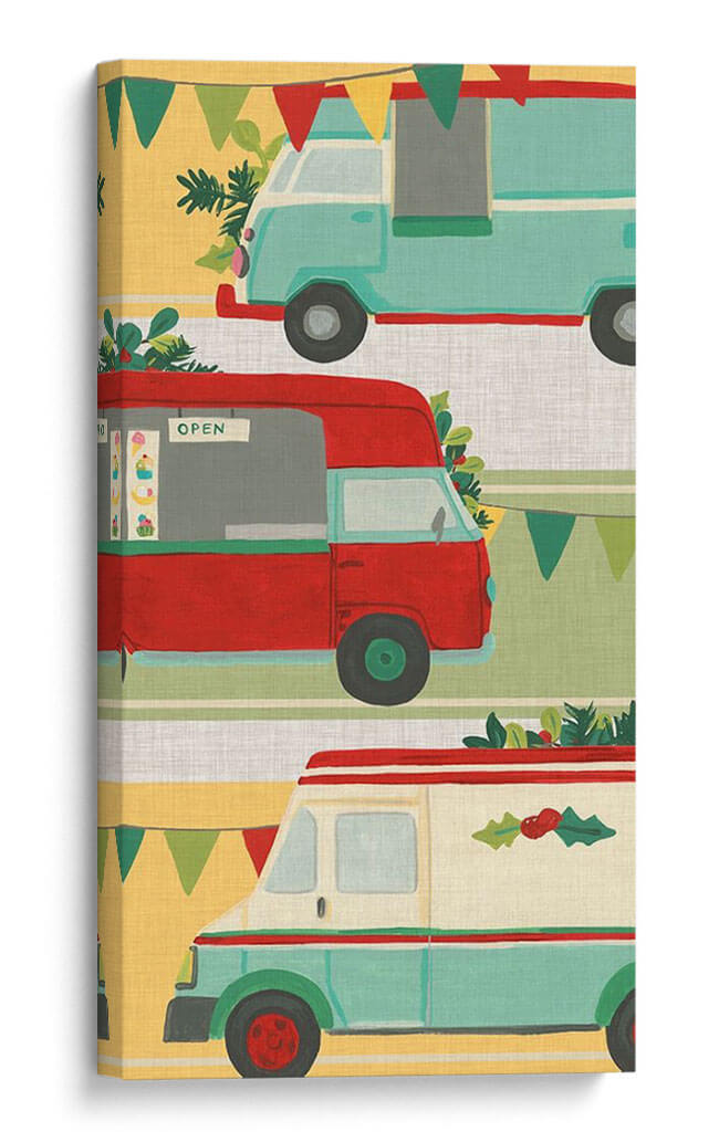 Colección De Vacaciones De Camiones De Comida B - June Erica Vess | Cuadro decorativo de Canvas Lab