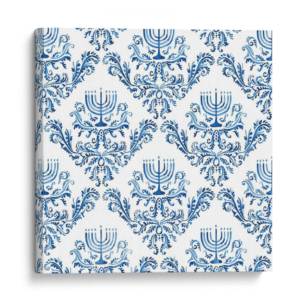 Colección Indigo Hanukkah F - Victoria Borges | Cuadro decorativo de Canvas Lab