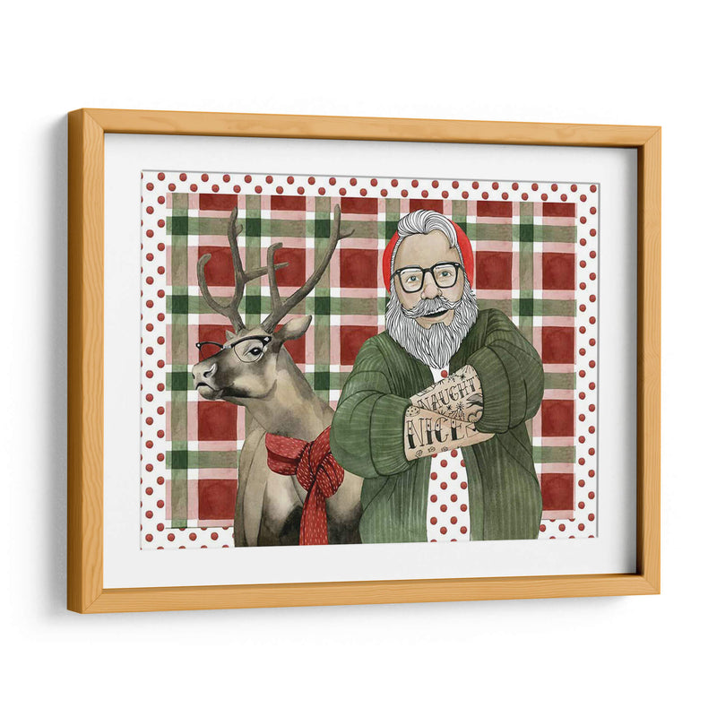 Colección Hipster Santa A - Grace Popp | Cuadro decorativo de Canvas Lab