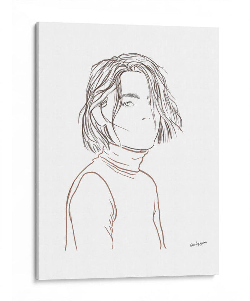 Mujer modelo - Artsy Greece | Cuadro decorativo de Canvas Lab