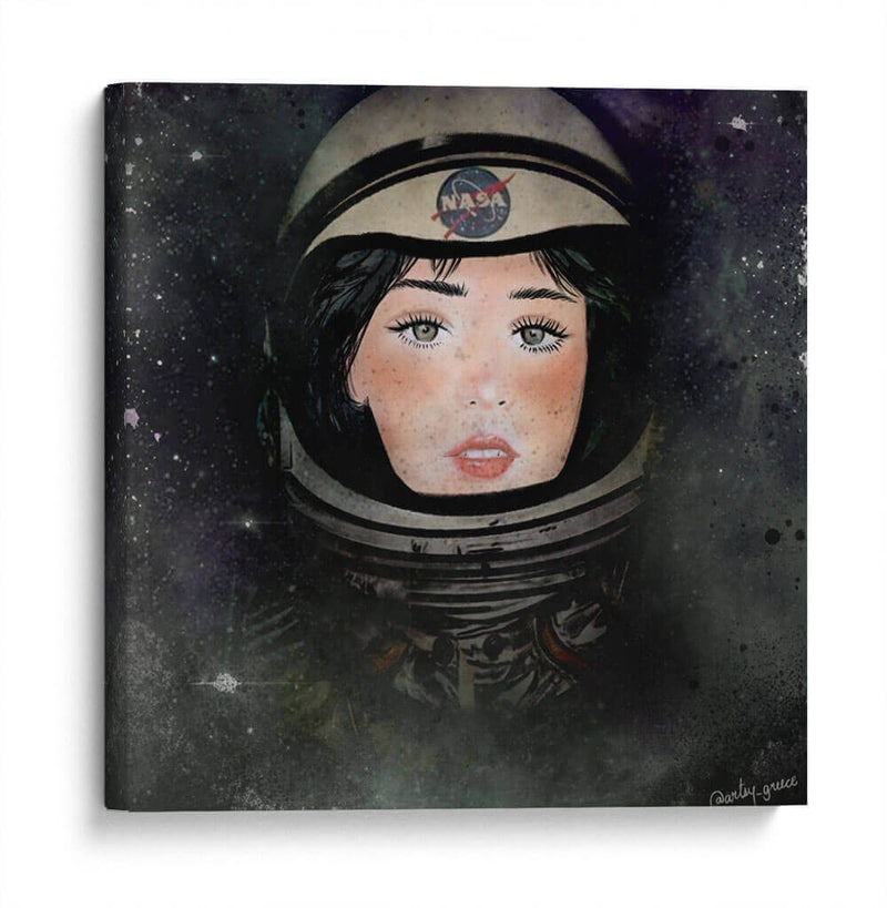 Astronauta Morena - Artsy Greece | Cuadro decorativo de Canvas Lab